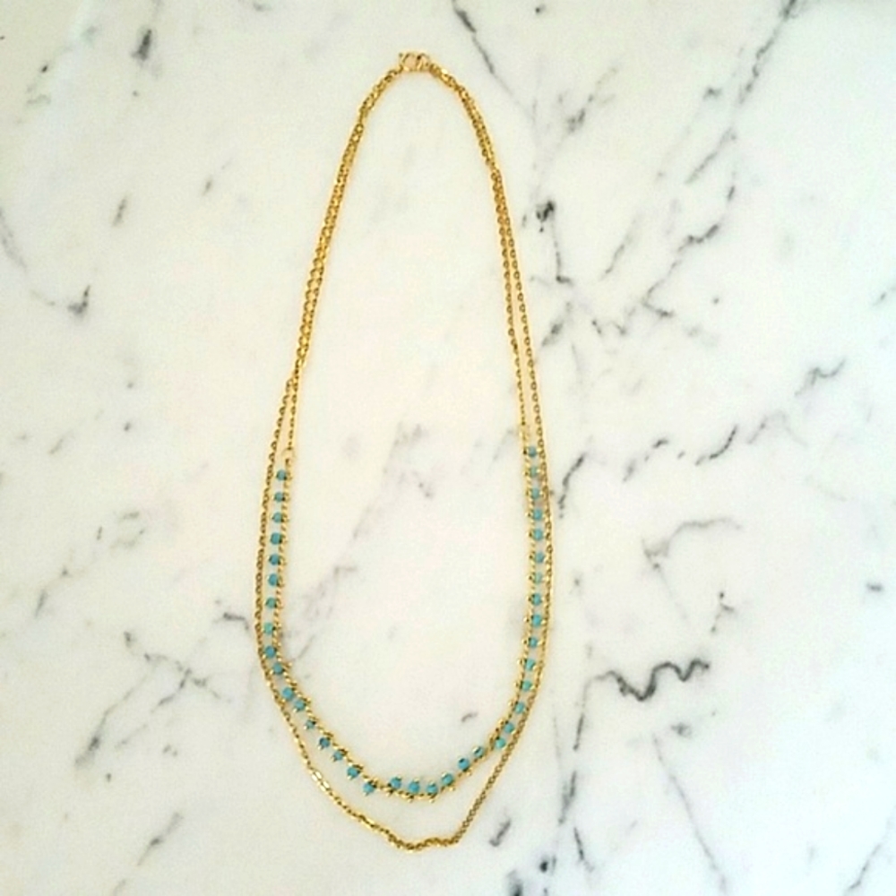 Double Necklace 17 " long